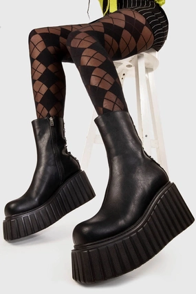 Say My Name Chunky Ankle Creeper Boots Pier One Ankle Boots