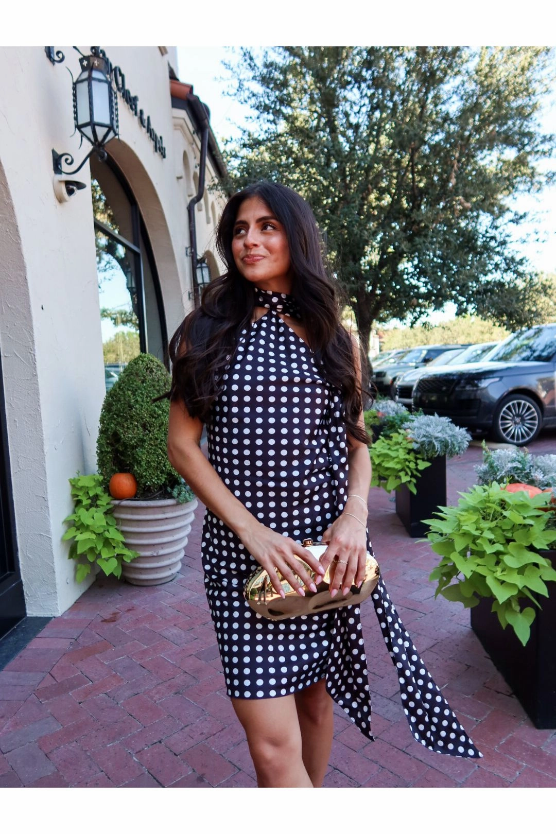 Loca Mini Dress Scarfed Away Mini - Polka Dot