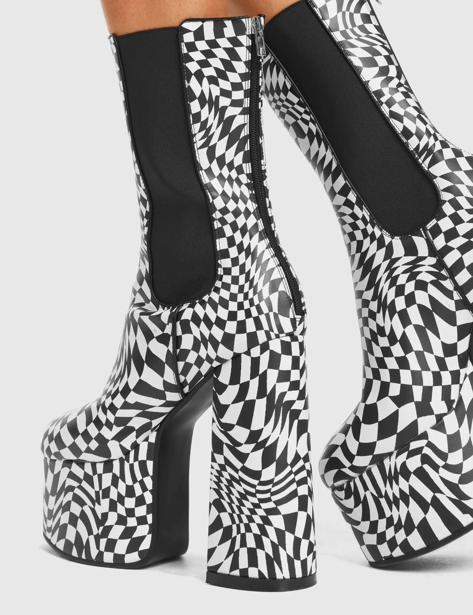 Scorpio Platform Ankle Boots Snake Print Heeled Ankle Boots