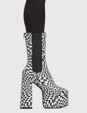 Scorpio Platform Ankle Boots Buckled Leather Ankle Boots