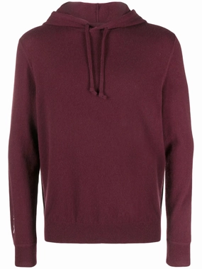 embroidered-logo knitted hoodie Koru Knitwear