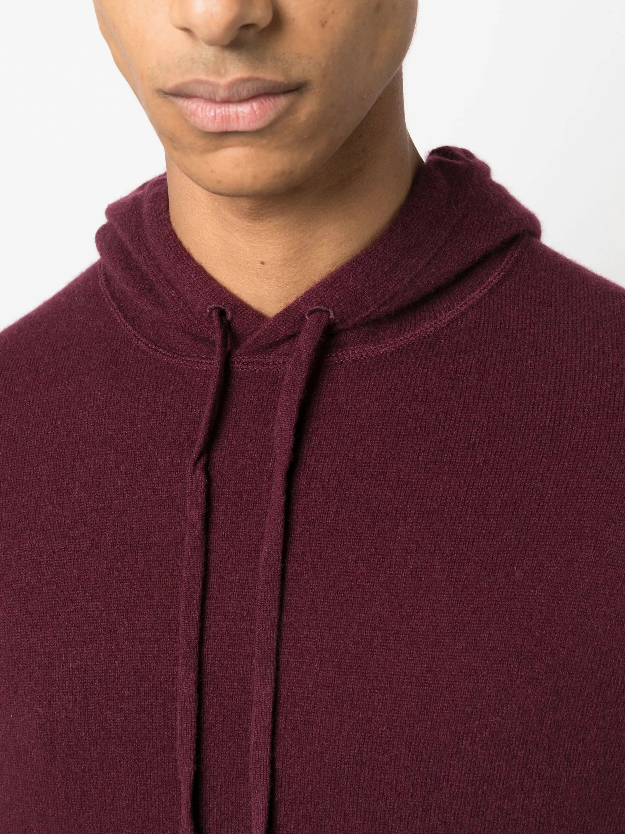 embroidered-logo knitted hoodie Winter Knitwear Outfits