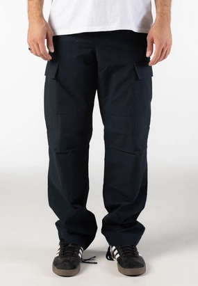 Carhartt Aviation Slim Cargo Pants Carhartt WIP - Regular Cargo Rinsed Deep Night - Pants