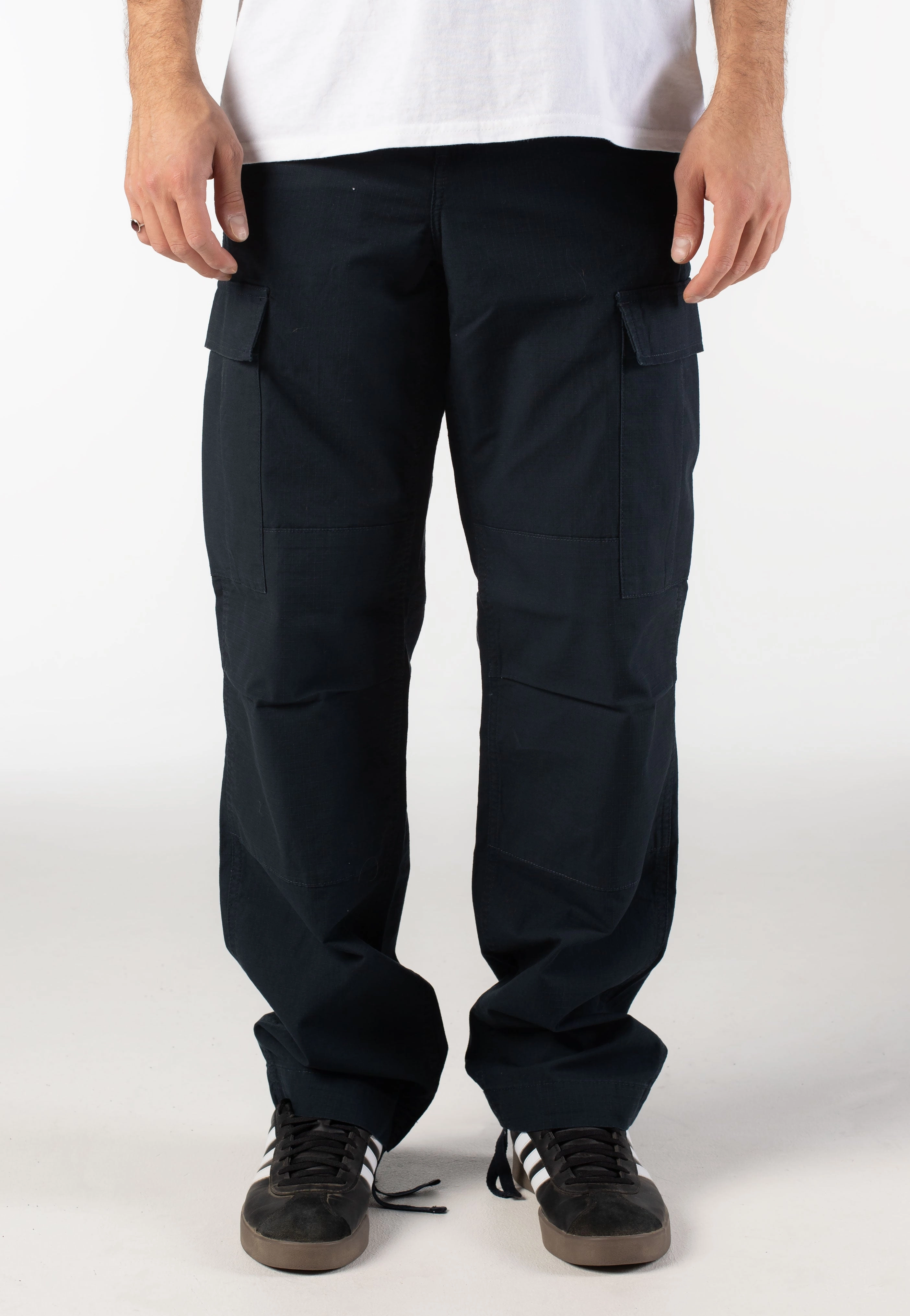 Kanchiro Cargo Pants Carhartt WIP - Regular Cargo Rinsed Deep Night - Pants