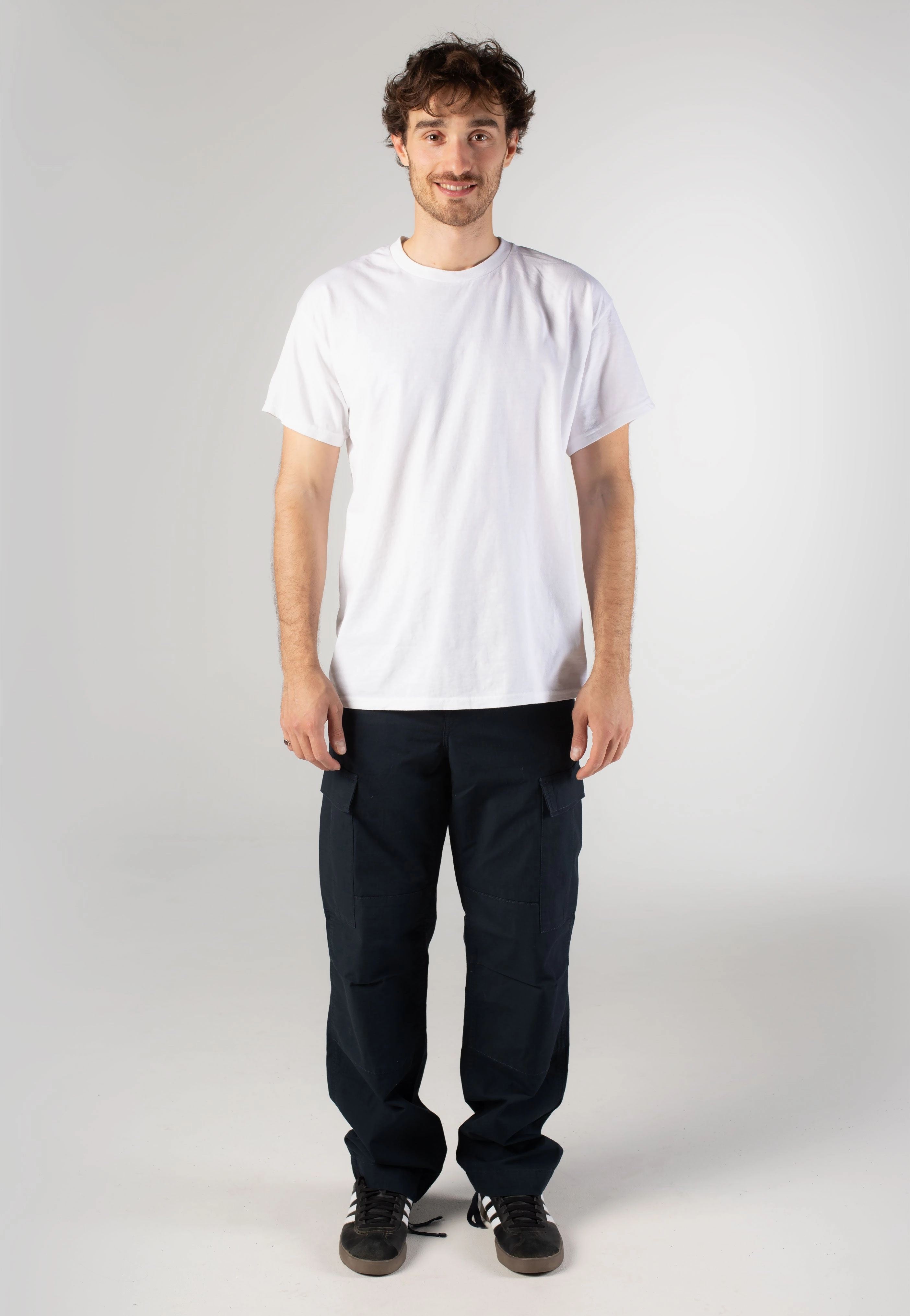 Carhartt WIP - Regular Cargo Rinsed Deep Night - Pants Club Paradise Cargo Pants