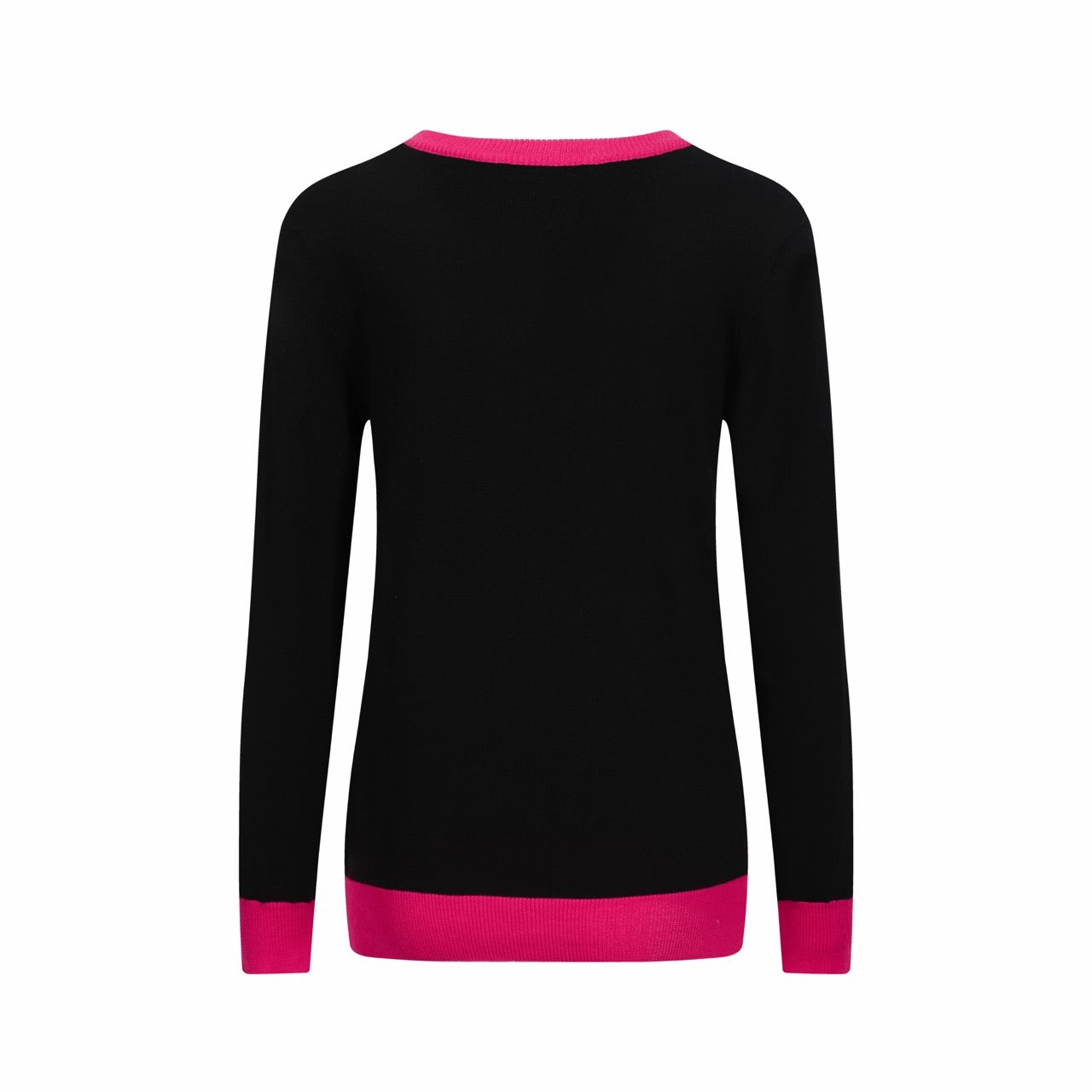 Women's black leopard jacquard vintage knitwear Sosa Knitwear