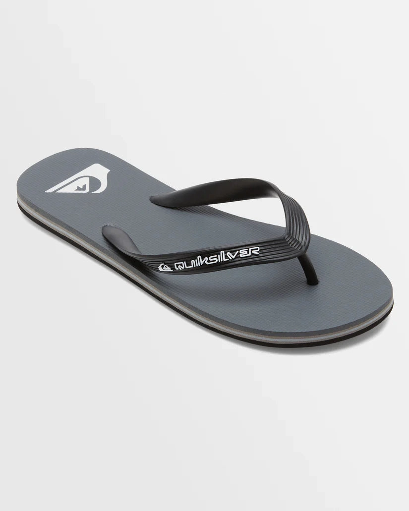 Flip Flops For Narrow Feet Quiksilver Molokai Core - Grey 1
