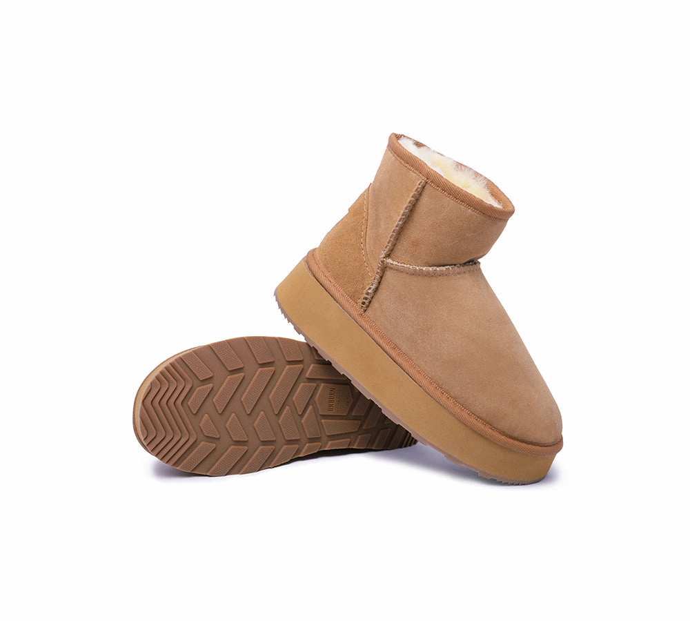 Urban UGG UGG Boots Australian Made Sheepskin Wool Ankle Mini Platform Bean Bean Boots