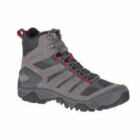 Merrell Mens Strongbound Mid Hiking Boots US 14 M Grey Charcoal Waterproof NIB Hiking Spikes For Boots