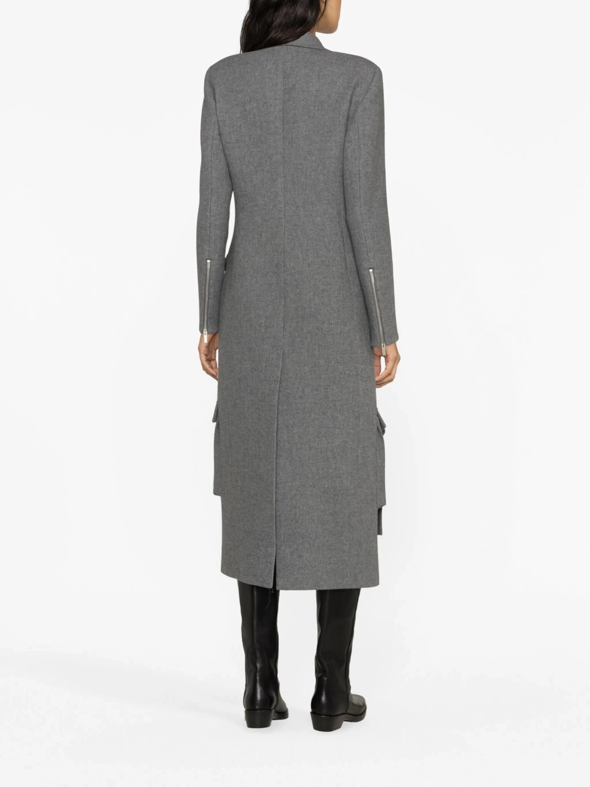 Adult Coats buckle-embellished wool-blend coat