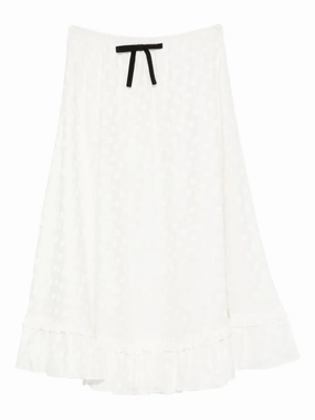 Velvet Wrap Dress floral-jacquard midi skirt