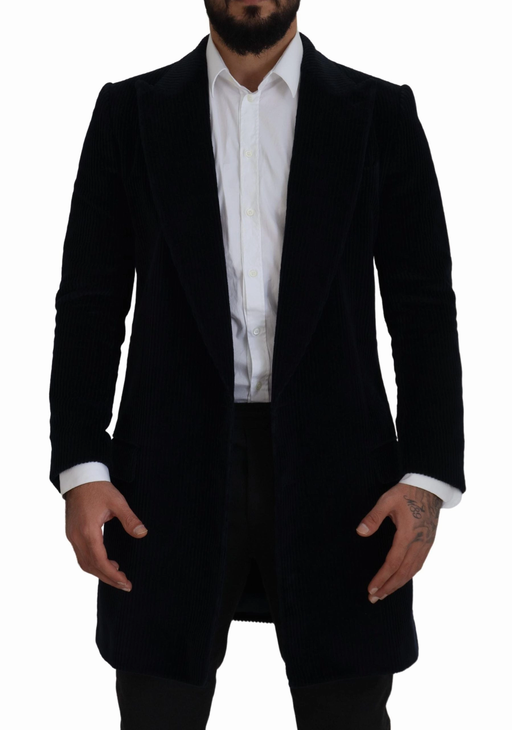 Everlane Coats Black Cotton Cardigan Long Coat Men Jacket