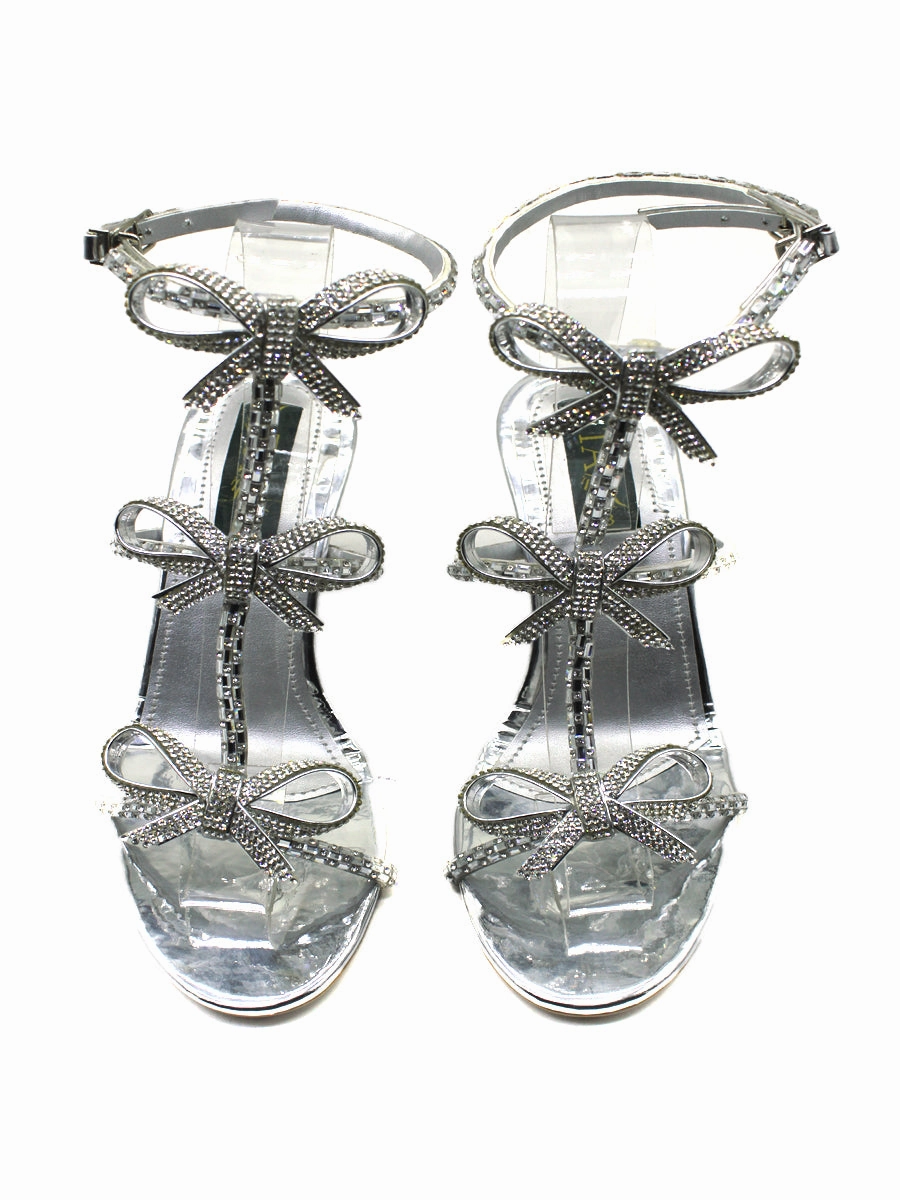 Silver Bridal Heel Sandal Beek Sandals