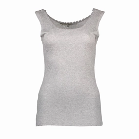 Single Personalized T Shirts Silvian Heach Gray Viscose Women Top