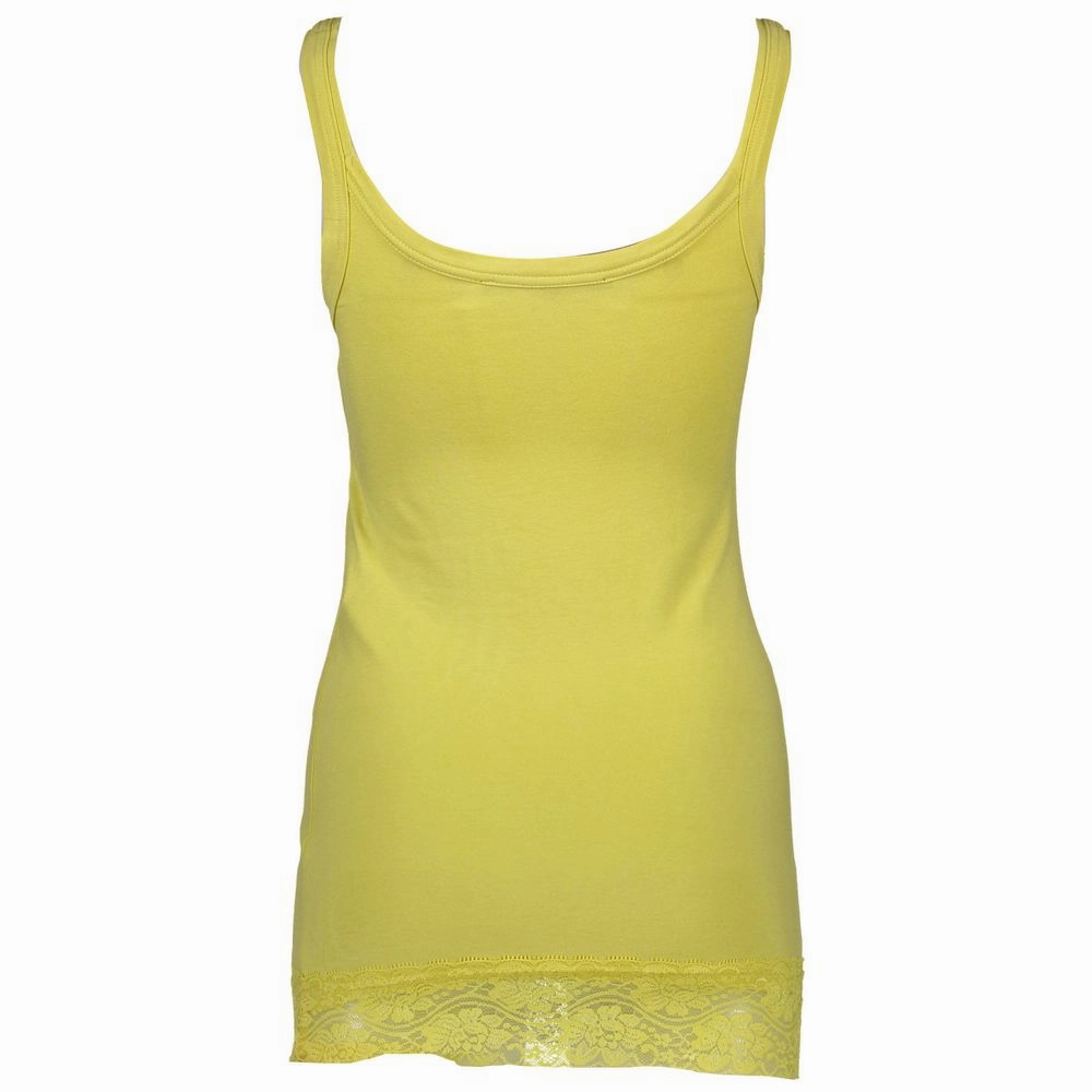 Automotive T Shirts Silvian Heach Yellow Cotton Women Top