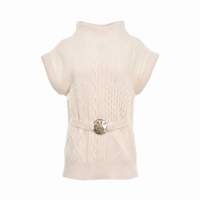 Simona Corsellini Women's Cream White Sweater Knitwear Manufacturers Usa