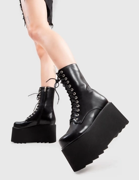 Steady Chunky Platform Ankle Boots Synergy Cool Seeker Ankle Boots