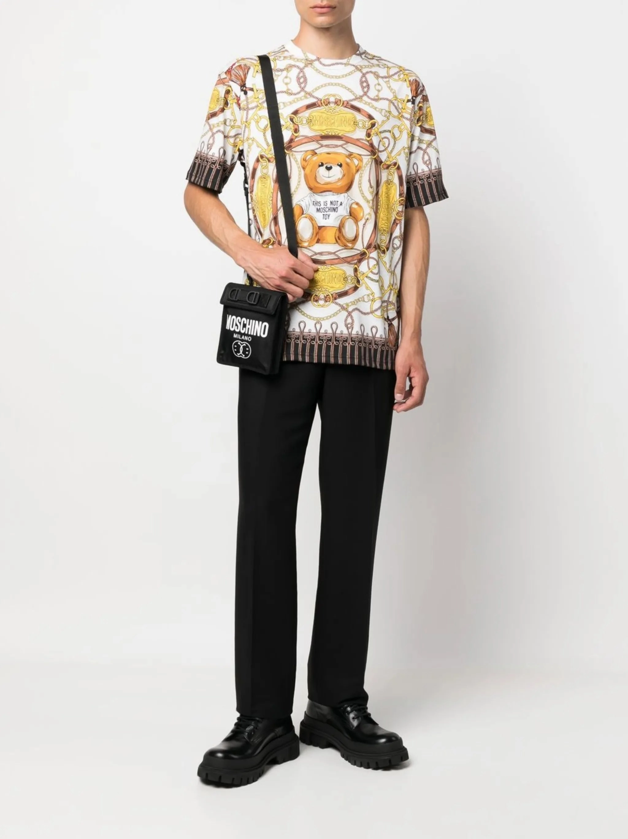 chain-link print short-sleeve T-shirt Concert Tour T Shirts