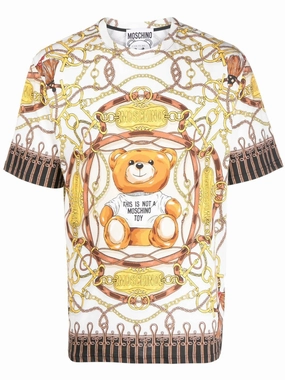 For Geeks chain-link print short-sleeve T-shirt