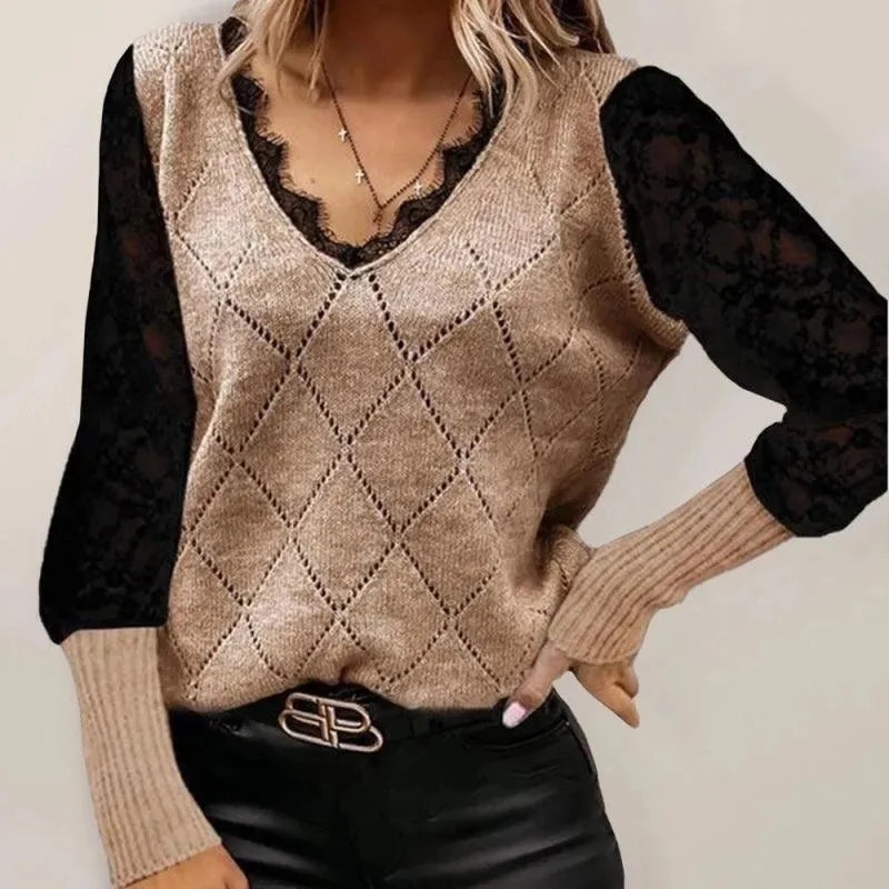 Holzweiler Knitwear Argyle Pattern Pullover Knitwear Sweater Women