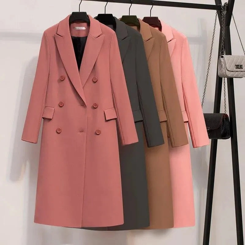 Fashion Double-Breasted Women Overcoat Cape Coats