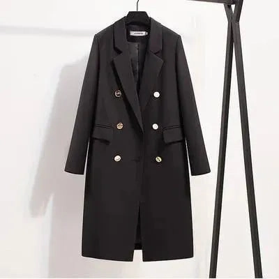 Tanashi Coats Fashion Double-Breasted Women Overcoat
