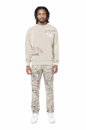 Cheer Competition Sweatshirts Smoke Rise Men's Graphic Crew Neck Sweatshirt