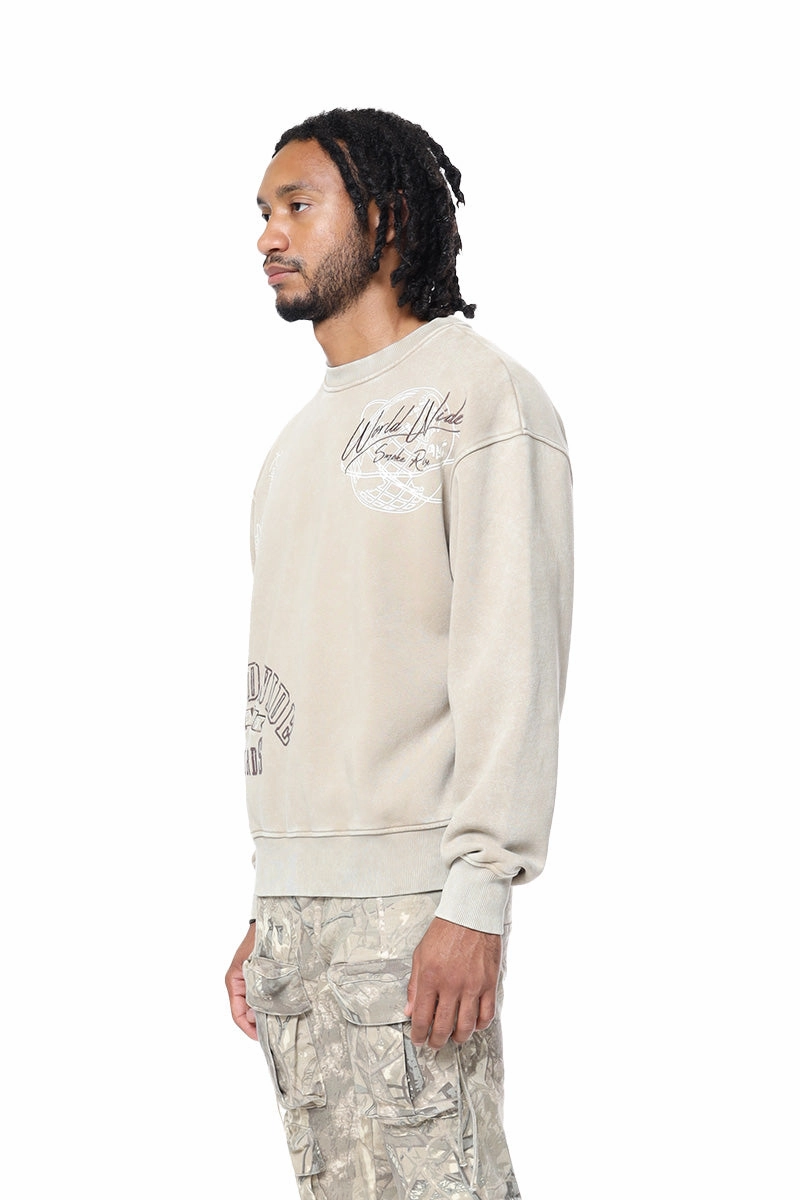 Washington Sweatshirts Smoke Rise Men's Graphic Crew Neck Sweatshirt