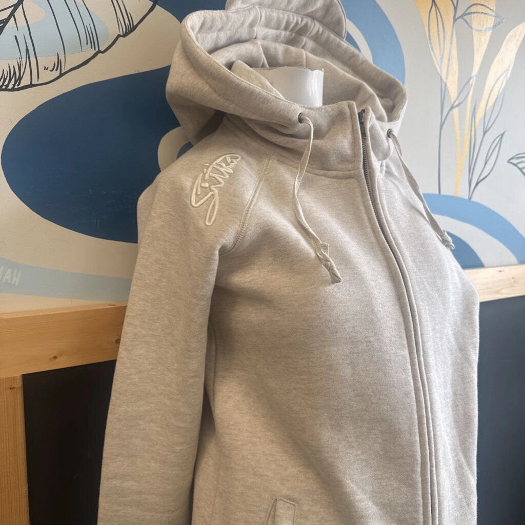 SITKA - Women's Fleece-Lined Hoodie - MSRP $110: Dark Grey/Black-women-MD Chicago Cubs Sweatshirts