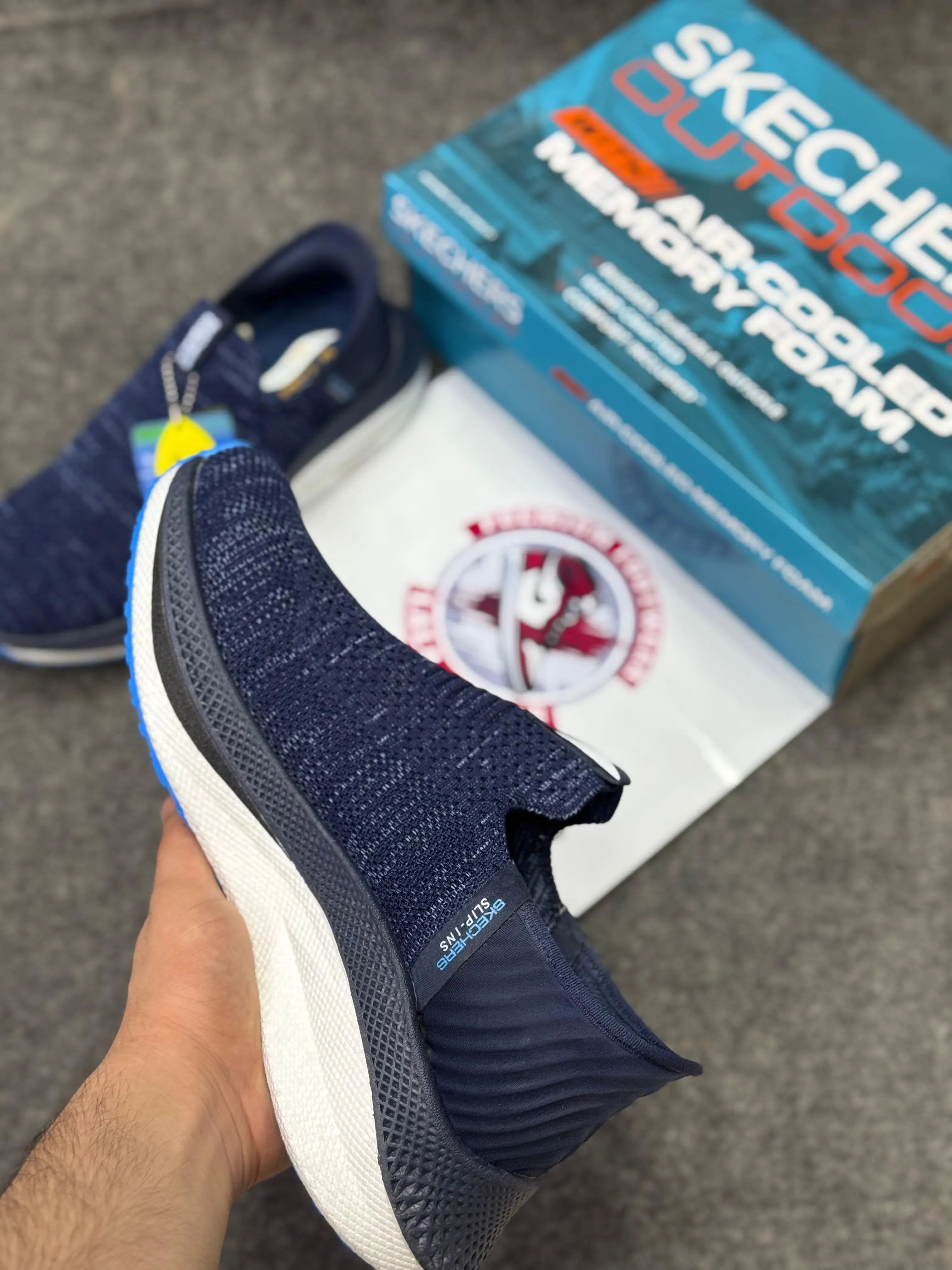 Best Running Cushion Shoes Skechers Slip-ins: Max Cushioning Hyper Burst Pro Grey Lightweight, Air-Cooled Memory Foam