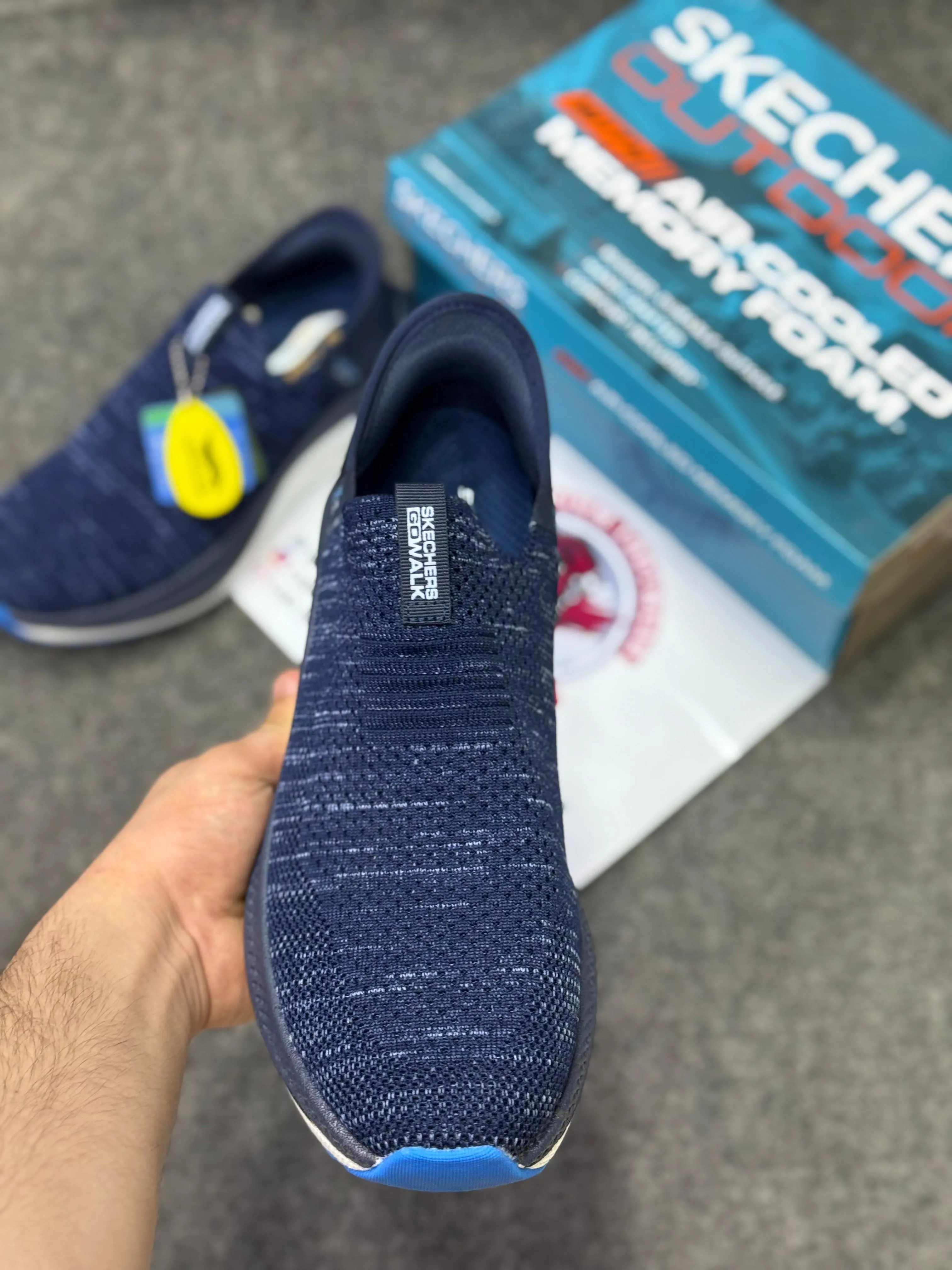 Tennis Shoes For Running Skechers Slip-ins: Max Cushioning Hyper Burst Pro Grey Lightweight, Air-Cooled Memory Foam