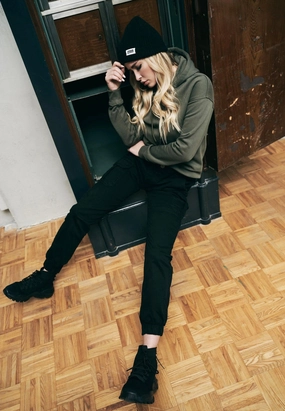 Urban Classics - Ladies High Waist Cargo Black - Pants Walmart Fleece Lined Cargo Pants