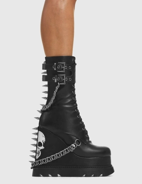 She's Dangerous Chunky Platform Ankle Boots Totes Ankle Boots