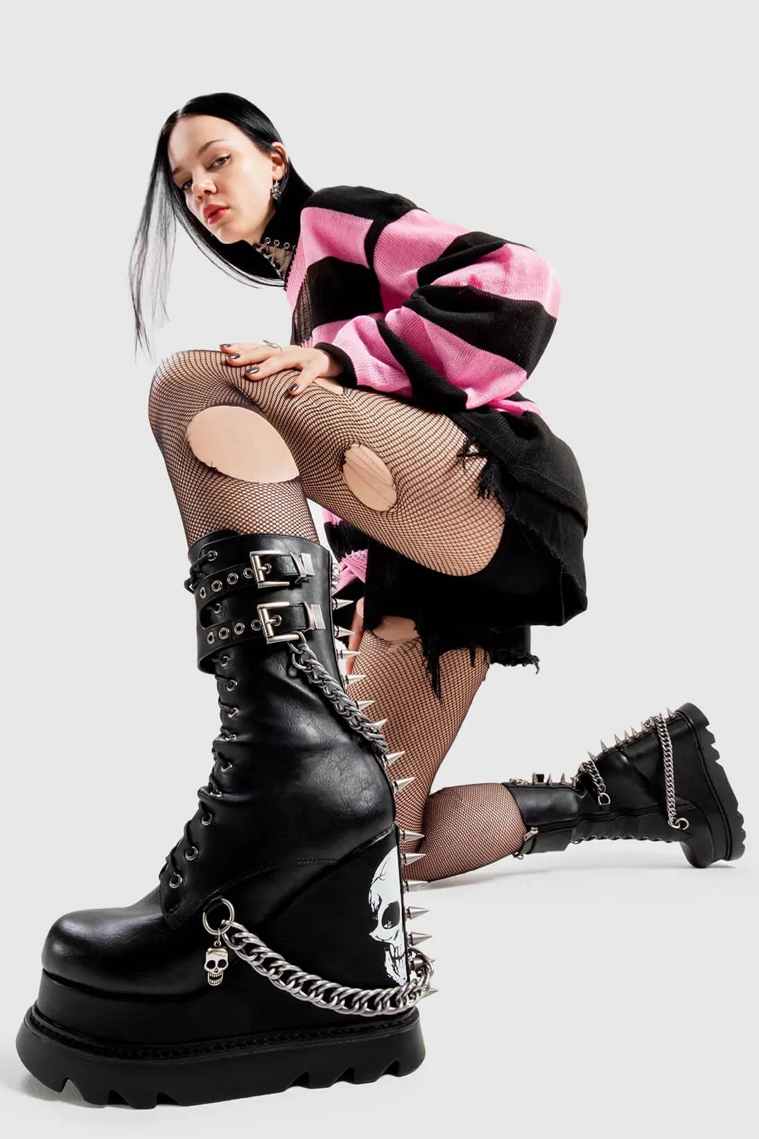 Ankle Boots 8w She's Dangerous Chunky Platform Ankle Boots