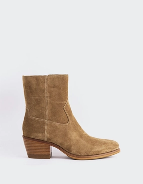 Deimos Taupe Suede Vintage Dress Boots