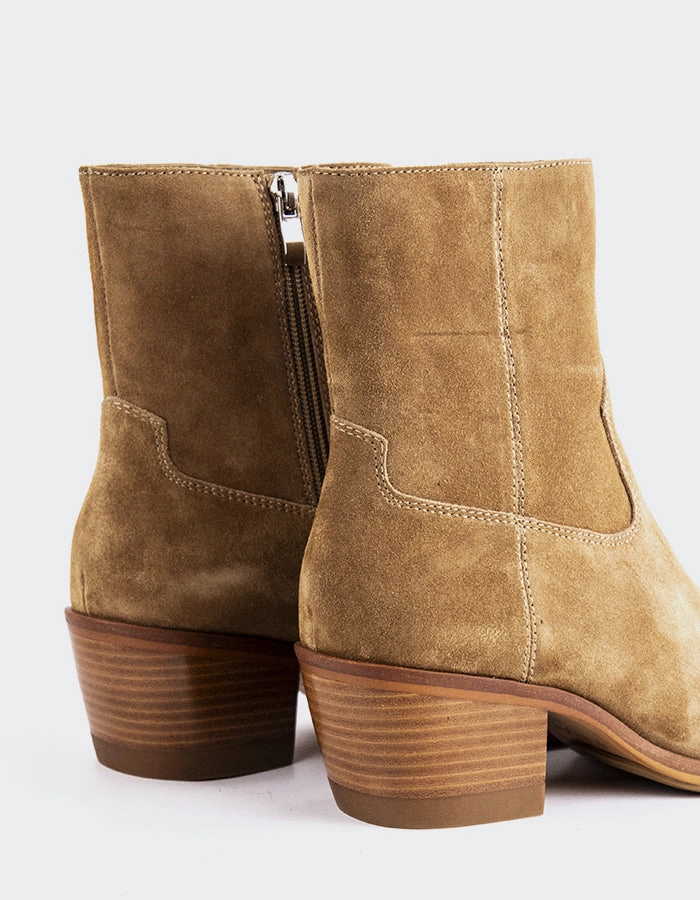 Thigh Boots With Heels Deimos Taupe Suede