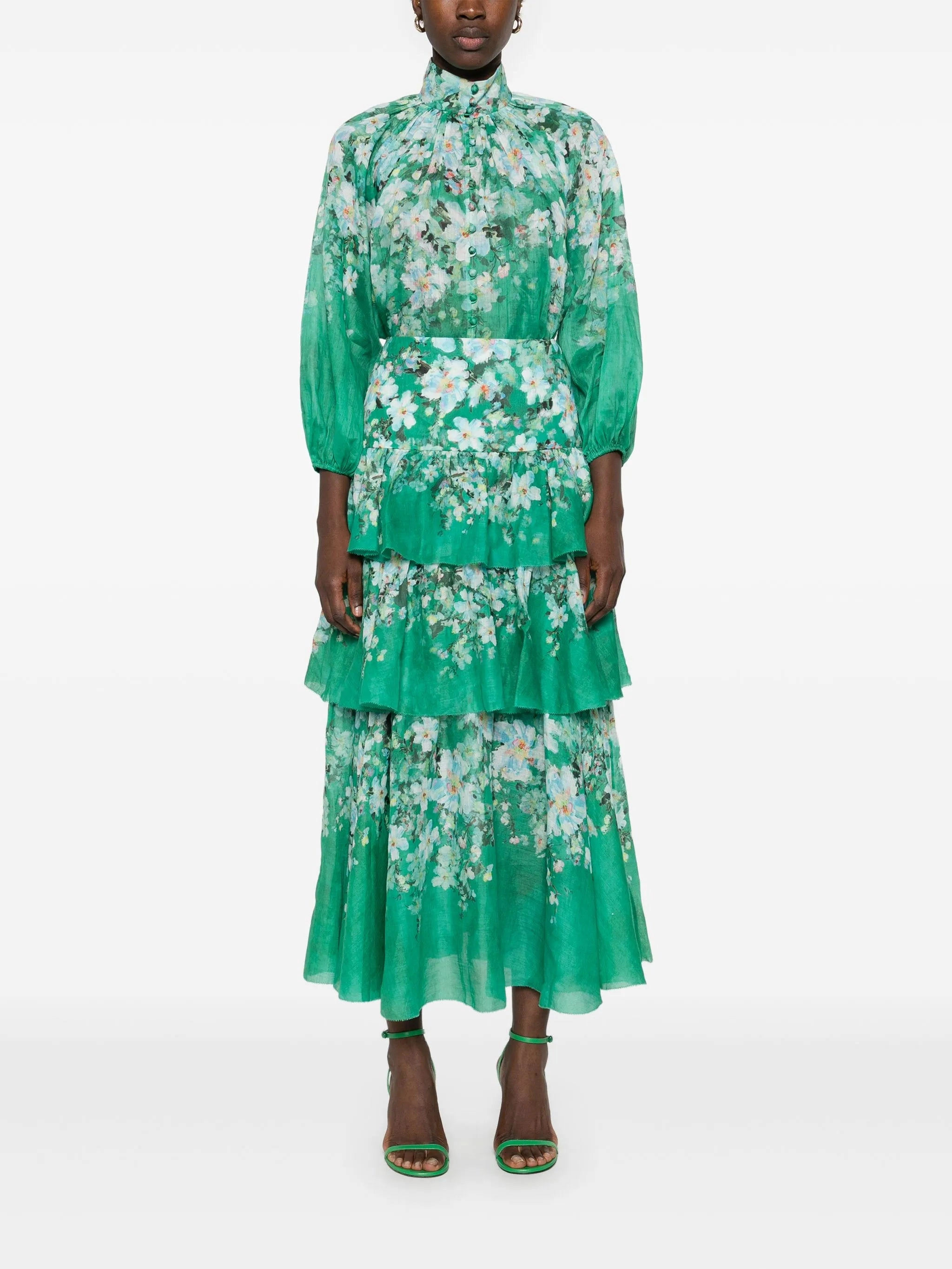 Halterneck Wedding Dress Everley midi skirt