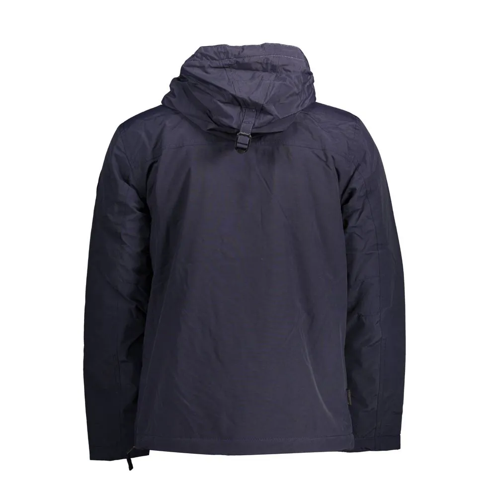 Napapijri Blue Polyamide Jackets & Coat Quilted Jackets