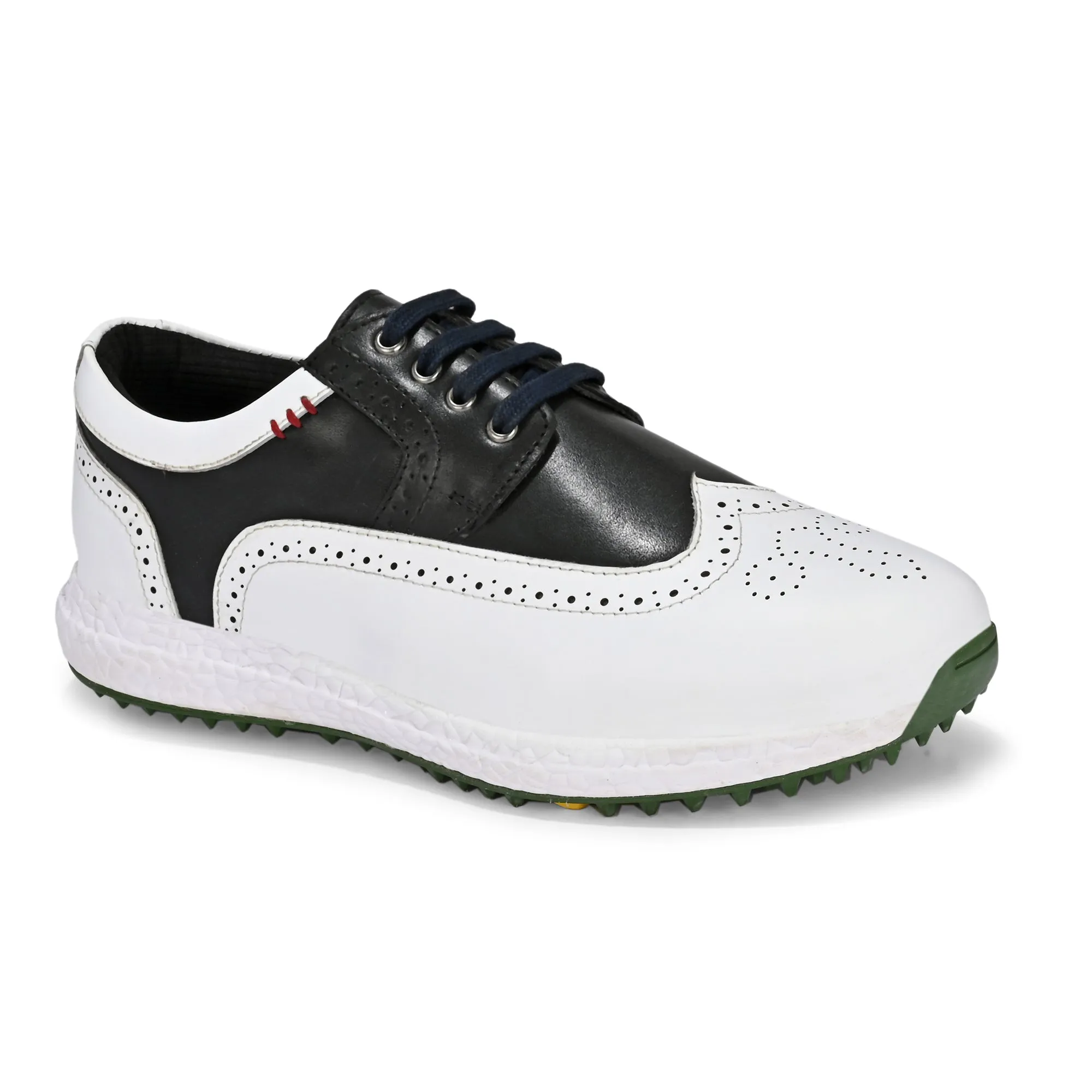 Brogue Spikeless White Black-Golf Shoes Waterproof Tennis Shoe Boots