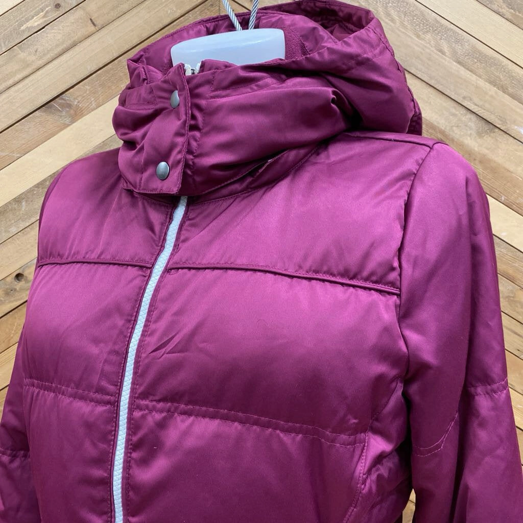 Customize Jean Jackets adidas - Women's Long Down Jacket - MSRP comp $250: Purple-women-MD