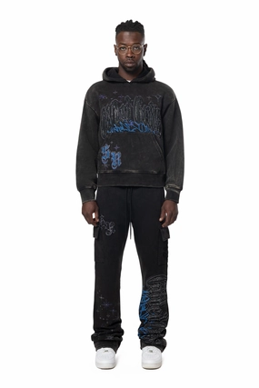 Smoke Rise Men's Rhinestone Dystopia Hoodie Sweatshirt Sweatshirts Trending