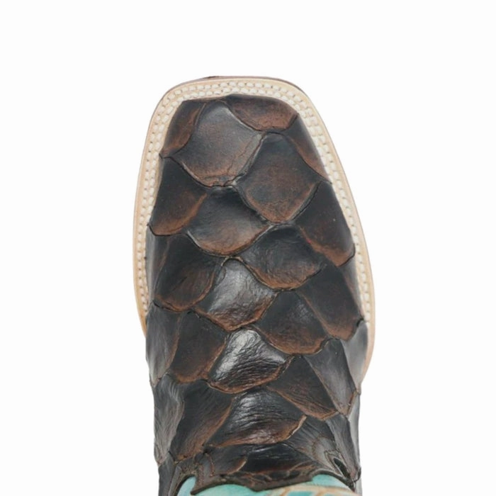 Cobb Hill Boots Women's 'Kennedy' Ostrich Print Square Toe Boots Black