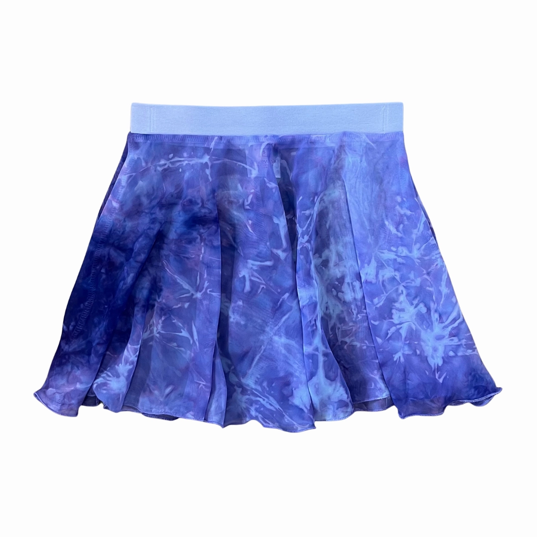 Convertible Skirt Ditto Dancewear Children's Full Circle Skirt - Tie Dye Jacaranda
