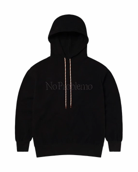 No Problemo Reverse Fleece Hoodie / black Whole Sale Sweatshirts