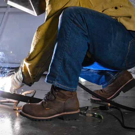 Rick Owens Combat Boots SIERRA 9" LOGGER (STEEL TOE)