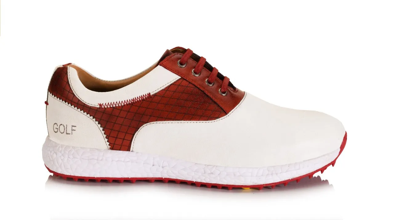Austin White Red-Golf Shoes Asics Waterproof Shoes Men's