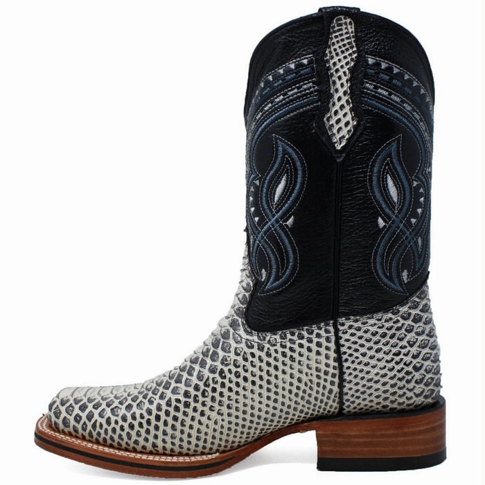 Men's Python Print Leather Square Toe Boots - Natural Thorogood Waterproof Boots