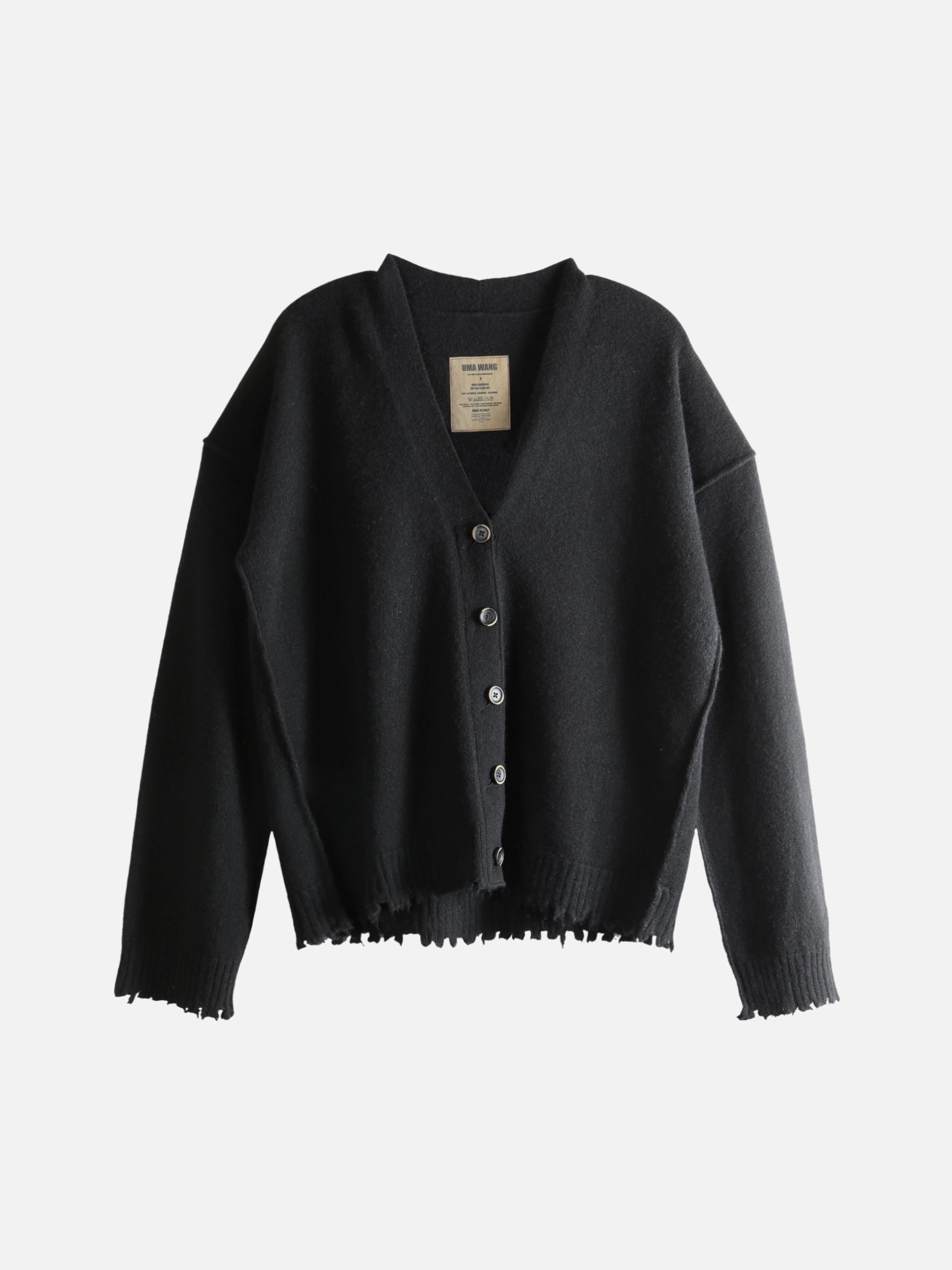 UMA WANG - Women Over Cardigan Ralsey Knitwear