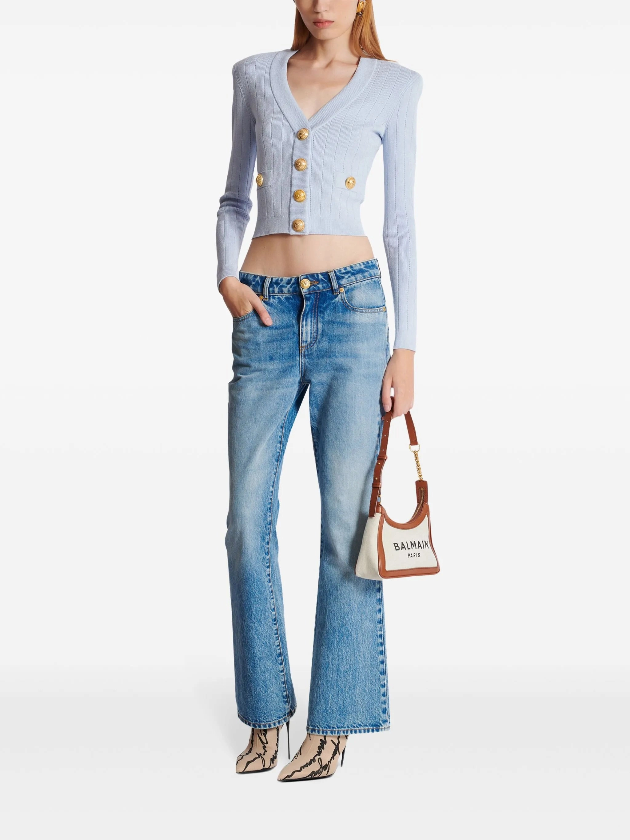 Made In Uk Knitwear engraved-button cardigan