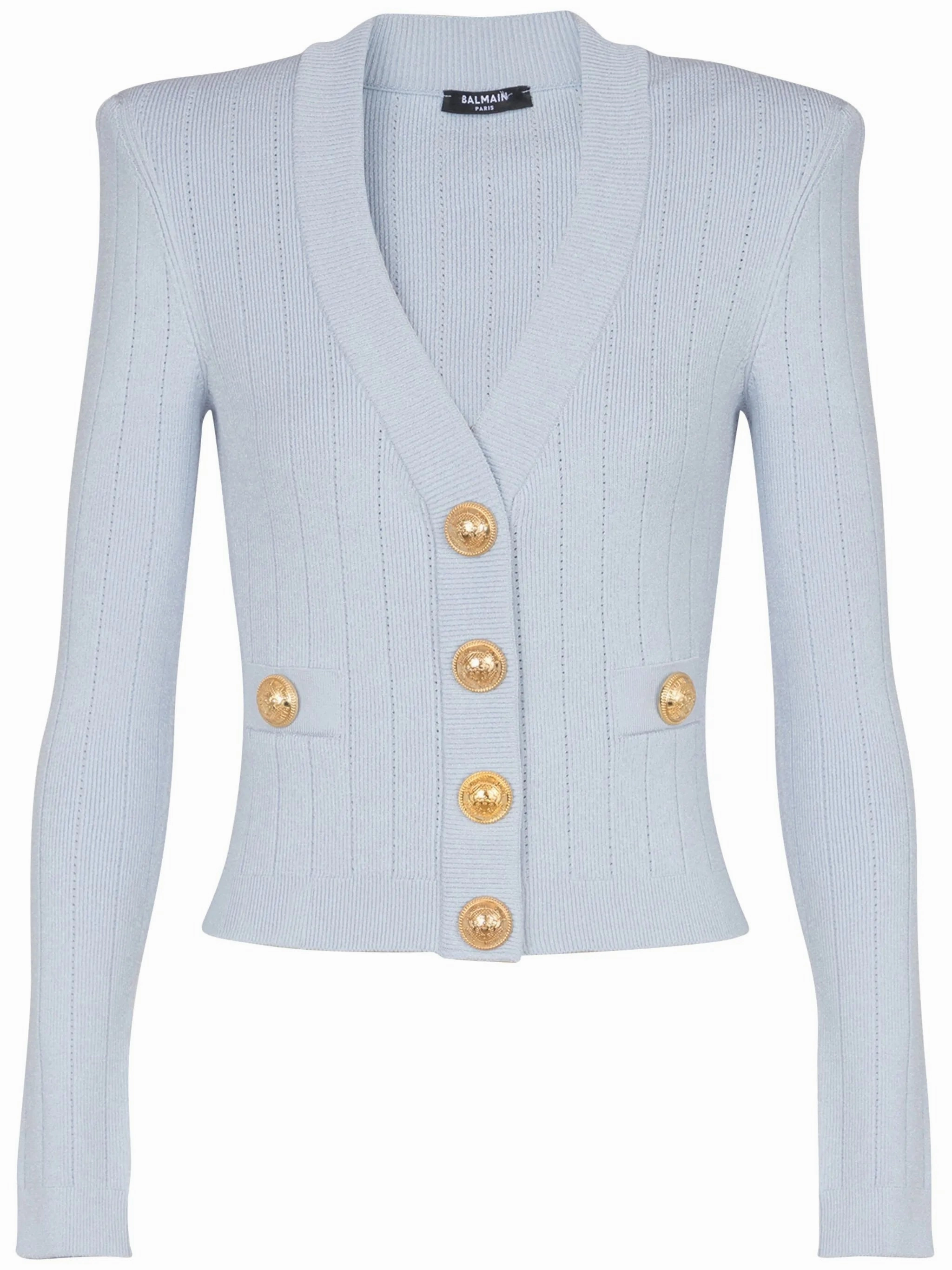 Olga Herb Knitwear engraved-button cardigan